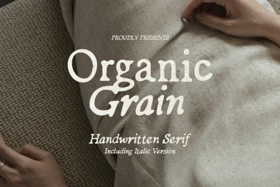 Organic Grain Font